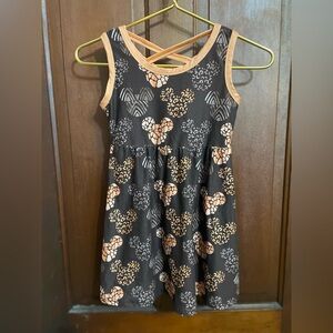 Enchanted dress shop girls 5-6 sleeveless brown Minnie Mouse dress